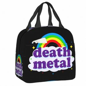Rock Muziek Death Metal Geïsoleerde Lunch Draagtas Herbruikbare Thermische Koeler Lunchbox Werk School Reizen Voedsel Picknick Ctainer Zakken u5Ni#