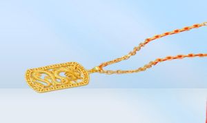 Colliers de pendentif rocheux 18K Gold Creuing Dragon Dominering Rough Personality Designer Bijoux pour hommes Hip Hop Cuban Link chaîne N5165481