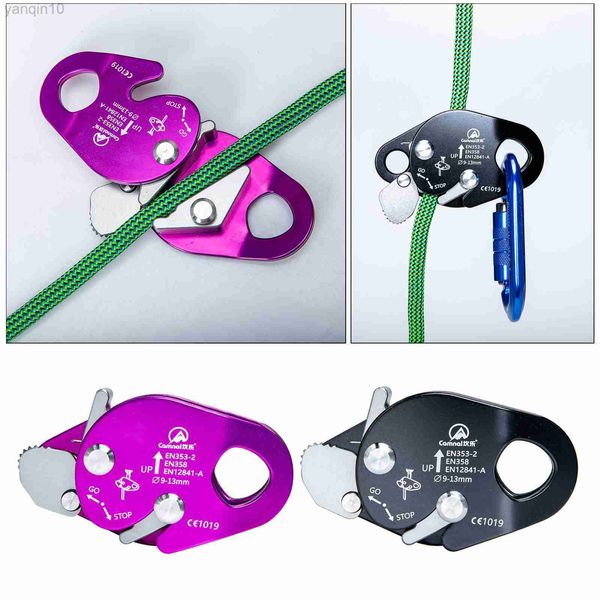 Rock Protection 22kn Climbing Arborist Rope Agarre al aire libre Explorando equipo de protección de ajustador para cuerda de 9-13 mm Rappelling Lanyard HKD230810