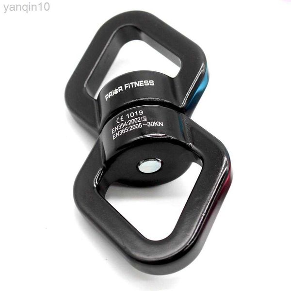 Protección de roca 30kn Accesorios de yoga Carabiner Anillo universal Gimbal Escalada Conector rotativo Hammock giratorista Conector giratorio de cuerda HKD230810