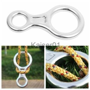 Rock Protection 35KN 8 Shape Descender Outdoor Rock Climbing Carabiners Abseiling Downhill Safety Ring For Rock Climbing Equipment