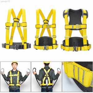 Rotsbescherming Luchtwerk Veiligheid Harnas Lanyard op Back Fall Protection Belt elektricien constructie HKD230810