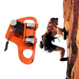 Rotsbeschermingskist Ascender klimt touw oplopende uitrusting Hoog werk Survival Fall Relppelling 120kg Load Orange HKD230811