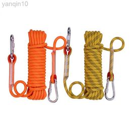 Rotsbescherming Klimbing Rope Outdoor Emergency Rope 10m/20m/30m/50m Wear Resistant 12mm Diameter Hoge sterkte Hiking Emergency Rope HKD230810