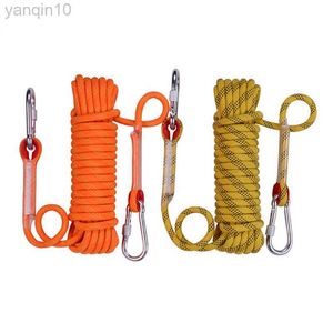Rotsbescherming Klimbing Rope Outdoor Emergency Rope 10m/20m/30m/50m Wear Resistant 12mm Diameter Hoge sterkte Hiking Emergency Rope HKD230810