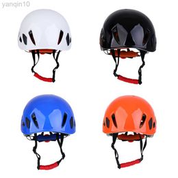 Rock Protection Pro Safety Helme Hard Hat Head Protector Gear voor rotsklimklimarborist abseiling luchtwerk Rappelling HKD230810