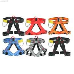 Professeur de roche Professionnel de sécurité extérieure ceinture de sécurité Rock Mountain Aspirant Half Body Harnse pour adultes hommes femmes HKD230810