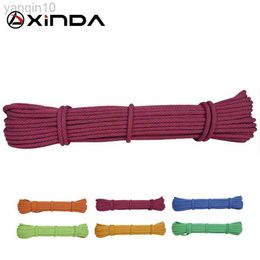 Rock Protection XINDA Escalada 10m Paracord Rock Climbing Rope Accessories Cord 6mm Diameter 5KN High Strength Paracord Safety Rope Survival HKD230810