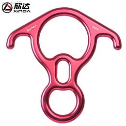 Protection des rochers Xinda Outdoor Aluminium Magnésium Allne Rock Rock Rock Ring 50kn Ox Horn Hoop Dispositif Downhill Downhill Down Down Despender HKD230810