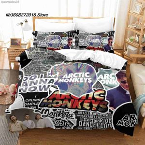 Rock zanger Arctic s Beddengoed Set Twin Volledige Queen King Size Bed Set Aldult Kid Slaapkamer Dekbedovertrek Sets linge de lit L230704