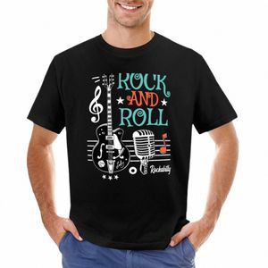 Rockabilly música rock and roll clásico guitarra calcetín hop estilo retro biker camiseta de secado rápido camiseta hombre camiseta hombres p0N4 #