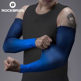 RockBros Bicycle Arm Cover Sun Protection UV Bescherming IJs Zijen Zodless Cover Running Basketbal Compressie Cover Warmarm 240425
