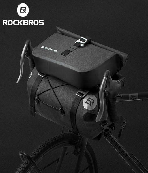 ROCKBROS sac de vélo grande capacité étanche Tube avant sacs de cyclisme vtt pochette de guidon cadre avant coffre sacoche vélo accessoires 2935320