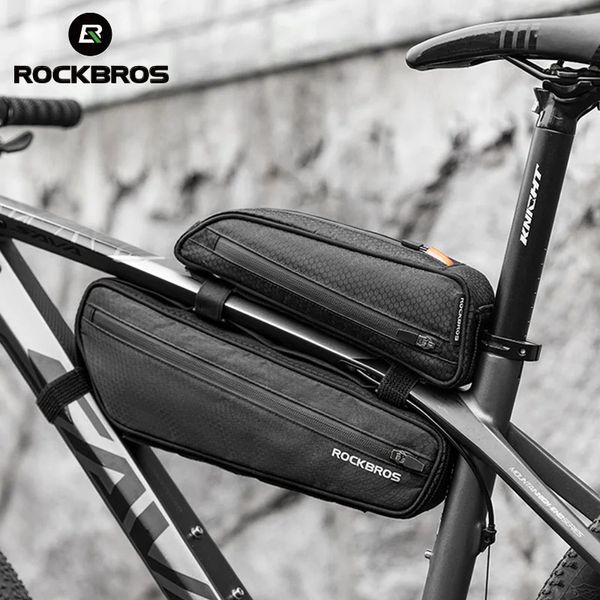 Rockbros Bicycle Bag Mtb Road Multi-Front Frame Triangle Bike Tail Set Daily Grands Saclings de cyclisme imperméables 240416