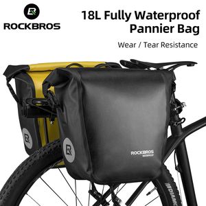 RockBros Bicycle Tas Waterdicht 18-36L draagbare fietszak Pantaalrak achterste staartstapje Trunk Pack fietsen MTB-tas fietsen accessoires