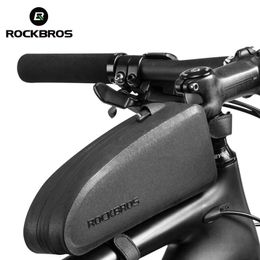 ROCKBROS sac de vélo étanche vélo haut avant Tube cadre grande capacité vtt route sacoche noir vélo accessoires 240312