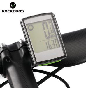 RockBros Bicycle Computer Wireless Stopwatch Waterdichte achtergrondverlichting LCD Display Cycling Bike Computer Speedometer Kilteteller Cyclus9860431