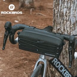 RockBros Bicycle Voorzak Grote capaciteit opslagcase MTB Road Cycling Standweergreep Multifunctionele mand Bike Accessories 240329