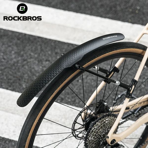 Rockbros Bicycle Mudguard Bike Fender Pp Plastique souple Strong Road Road Protector Accessoires Y240410