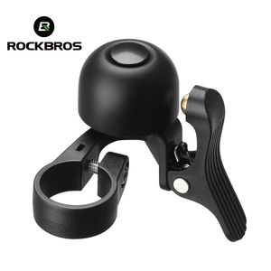 ROCKBROS vélo cloche klaxon guidon route cyclisme appel anneau en alliage son clair alarme d'avertissement pour la sécurité accessoires de vélo 240322