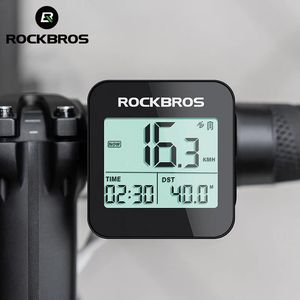RockBros Bike Computer GPS Speedometer Road MTB Waterdichte automatische digitale stopwatch Cycling Cycling -kilometerteller 240416