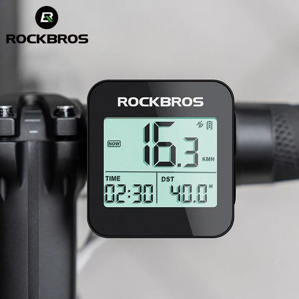 Rockbros Bike Computer GPS Speed BreedBead Road Mtb étanche du chronomètre numérique Automatique Odomètre cycliste 240416