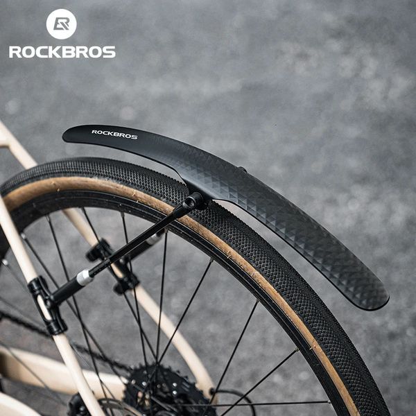 ROCKBROS Garde-boue de vélo Garde-boue de vélo PP Garde-boue en plastique souple Forte ténacité adapté aux accessoires de protection de cyclisme sur route 240318