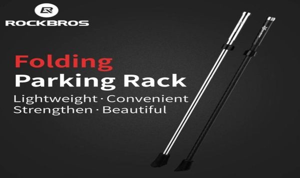 ROCKBROS outils de vélo béquille en Fiber de carbone antidérapant dégagement rapide Support de stationnement pliant Support de pied de vélo Support de vélos de route vtt 6792913