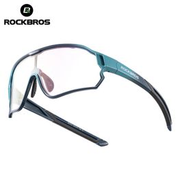 Rockbros Gafas de sol polarizadas Pocromic Pócromic Eyewear Bicycle UV400 Kids Goggles Protection Glasses clásicos a prueba de viento 240417