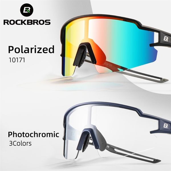 ROCKBROS Óculos de Ciclismo Óculos de Bicicleta Polarizados Óculos de Miopia Armação UV400 Óculos de Sol para Esportes Ao Ar Livre Mulheres Homens Óculos de Bicicleta 220629