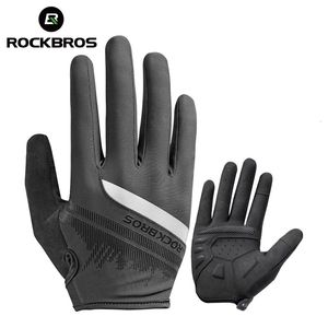 ROCKBROS Cyclisme Hommes Gants Printemps Automne Vélo Gants De Cyclisme Sport Antichoc Respirant VTT Gants De Vélo De Montagne Moto 240229