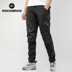 ROCKBROS Fietsen Heren Broek Ciclismo Winddicht Ademend Warmer Lange Sport Fietsbroek Reflecterende Fietsbroek 240318