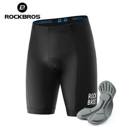 RockBros Cycling Shorts 3D-gelpad Bicycle kleding Anti-slip Ademend rijden Halve broek Panty's voor Men Mountain Road Riding 240520