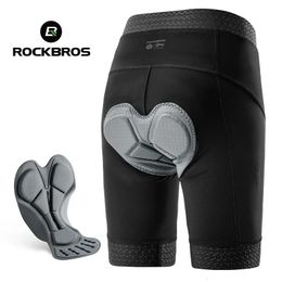 RockBros Cycling Underwear Shorts Men Professional Sponge Pad Bike Shorts Shockproof met Pocket Anti-Slip been gips Shorts 240520