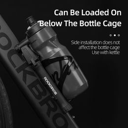 Rockbros Hand Mini Pumpe à vélo portable Pompe à air cycliste Balle de balle Schrader FV AV Gas à aiguille tuyau MTB Pompe à vélo