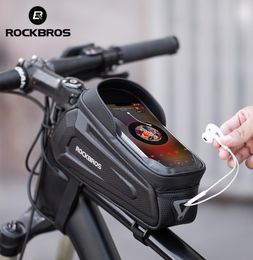 Rockbros Nouveau design sacs à vélo à cadre Front 8.0 Boîtier de téléphone ACCESSOIRES DE BICYLE DE BICYLE SN TOUCH SN ACCESSOIRES6284158