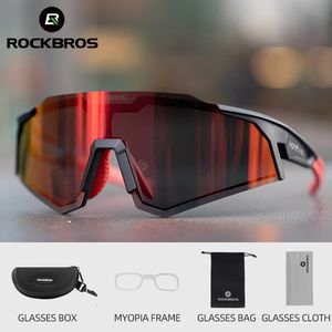 Rockbros Polaris Pochromic Bike Lunes Outdoor UV400 Bicycle Eyewear Sunglasses Sports Mtb Road Glass de cyclisme Goggles 240508