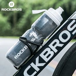 Bouteille d'eau isolée portable Rockbros 750 ml de vélo de vélo de bouilloire PP5 Matériau Fitness Running Riding Camping Randonnée 240416