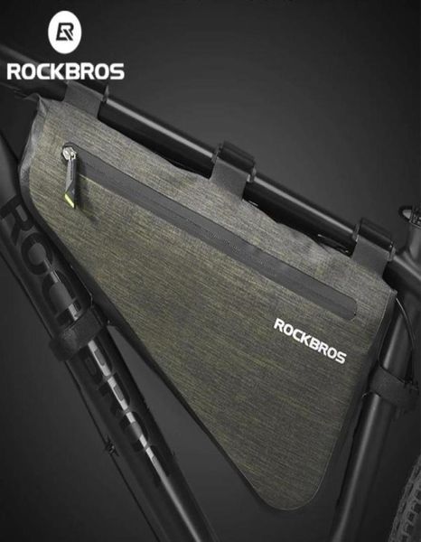ROCKBROS непромокаемая велосипедная сумка большой емкости, сумки для дорожных рам MTB, треугольная сумка, водонепроницаемая герметичная сумка для велосипеда, аксессуары195485430918