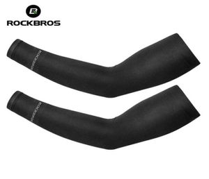 Rockbros Réchauffeurs Cycling Bras Sleeves Protective Gear Men Femmes Summer Soucl sans couture Dry Sun Protection Solide