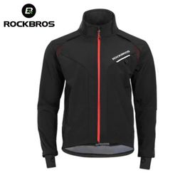 ROCKBROS vente en gros veste de cyclisme hiver coupe-vent hydrofuge veste réfléchissante chaud VTT allonger la veste de manchette 240112