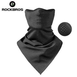 ROCKBROS hiver coupe-vent masque de Ski écharpe polaire chaude thermique respirant cyclisme course Snowboard moto Ski visage 240103