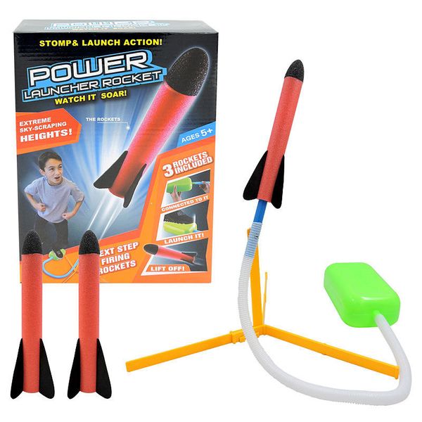 Lanzacohetes cohetes de espuma juguete Stomp Launcher