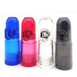 Rocket Smoking Snuff Bottle Case Containers Pipes Snorter Kit Portable Sniff Pocket Durable Snuffer Mix Color Snort Saver