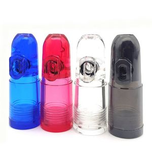 Rocket Smoking Snuff Bottle Case Containers Pijpen Snorter Kit Portable Sniff Pocket Duurzame Snuffer Mix Color Snort Saver