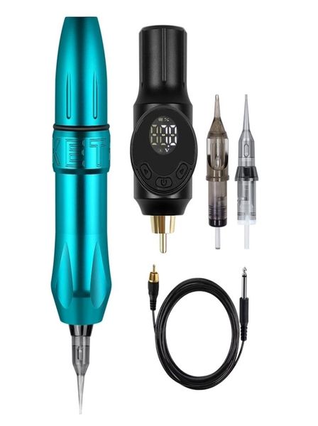 Rocket Tattoo Pen Kit de máquina rotativa inalámbrica, conjunto de fuente de alimentación con cartucho 2202228491210