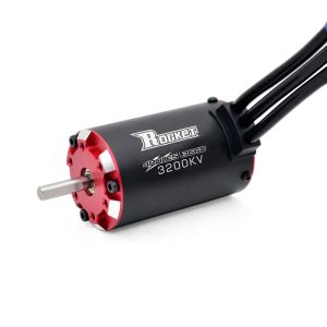 Rocket V2 3660 4250KV 3600KV 3200KV 2800KV Motor sin escobillas 60A 80A ESC con tarjeta de programa Combo para 1:10 RC coche barco Drone