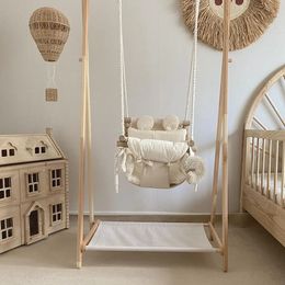 Schommelstoelen JOYLOVE Babyschommel Stijl Baby Huishouden Binnen Hangstoel Kleine Hangende Mand Schommel Doek Schommelstoel Kinderen Schommel 231017