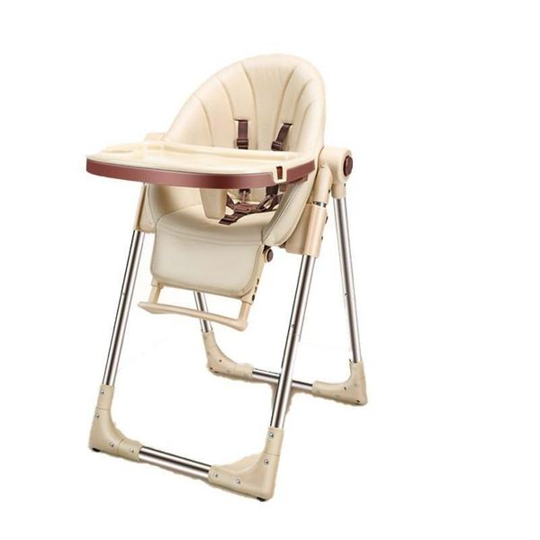 Mecedoras Calidad Protección segura Alimentación Comer Niño Trona Silla Mtifuncional Mesa plegable Asiento de bebé ajustable Plástico D Dhnzh