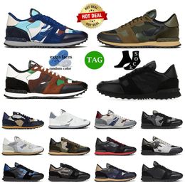 Rockrunner Camo Designer Chaussures Men Trainers Top Camouflage Camouflage Sole Military Militar